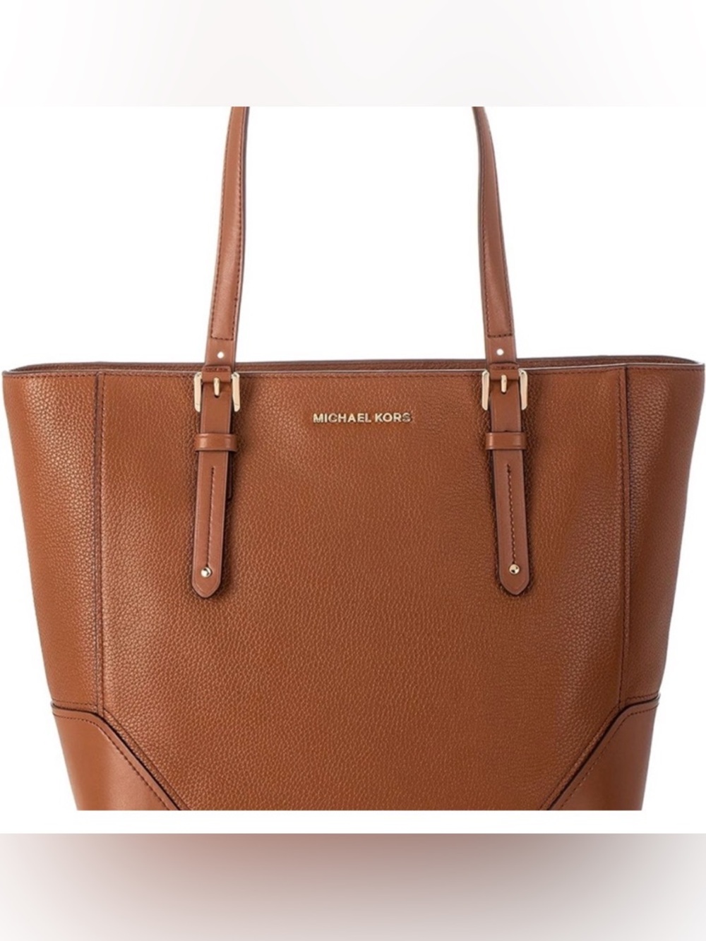 Michael Kors Soft Brown Leather Tote Purse